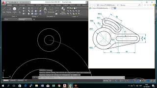 AutoCAD Básico  Figuras circulares radio diámetro y tangente [upl. by Hoi]