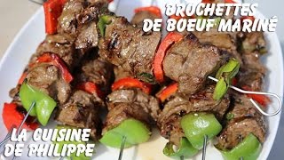 Brochettes de boeuf mariné [upl. by Brit]