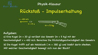 KLAUSURAUFGABE  Impulserhaltung [upl. by Harhay]