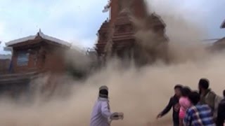 Nepal  Mega earthquake a magnitude of 74 at Kathmandu 12 May 2015  RAW Video [upl. by Sweeney]