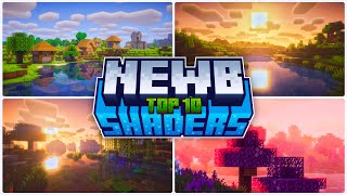 Top 10  New Newb Shaders For Minecraft Pe 12130  Shaders For Mcpe 121  for Low amp Device [upl. by Wyatan813]