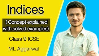 Indices Part 1  Concept explained with solved examples  Maths  Class 9 ICSE [upl. by Ahsekin218]