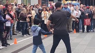 times square show  incredible breakdance and audience [upl. by Fleeta]