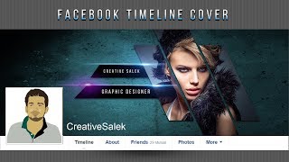 Photoshop CC Tutorial  Create Stylish Facebook Timeline Cover [upl. by Magda851]