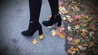 High Heels Walk in the Park  ASMR Crushing fruits crushingfood heelstrampling crushingthings [upl. by Thackeray]