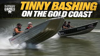 Building our Dinghy Derby Race Boat  TINNY BASHING on the Gold Coast • Patriot Games Season 2 [upl. by Crista264]