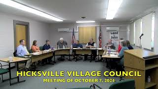 Hicksville Village Council Meeting 10724 [upl. by Kyl157]