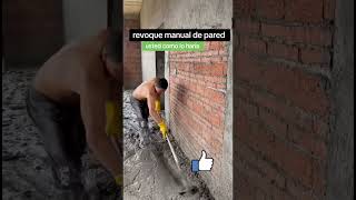 Revoque manual de pared 🧱 [upl. by Harmony]