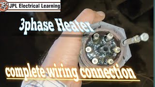 3 phase immersion Heater wiring connection [upl. by Doubler]