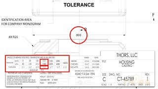 Examples of Determining the Tolerance on an Engineering Drawing  ED Fundamentals Course Preview [upl. by Gonroff]