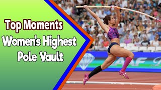 Top 10 Highest Womens Pole Vault Jump at the Olympics [upl. by Kowal]