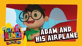 Lagu Kanak Kanak  Kids Song  Brainy Bunch SingAlong  Adam and His Airplane [upl. by Ingemar]