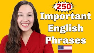 250 Important English Expressions for daily conversation [upl. by Colb]