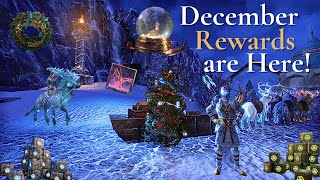 Favorite Motif in Store ESO Crown Showcase  Login Rewards December Review [upl. by Selway694]