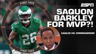 Stephen A is ALL IN on Saquon Barkley amp Eagles 😤  Can Josh Allen defeat the Chiefs 👀  First Take [upl. by Yenhpad]