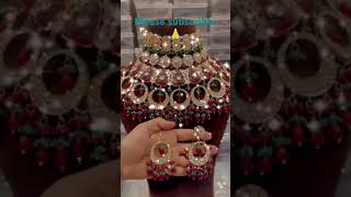 Designer choker necklace set ♥️ latest bridal necklace short video 🤡 trending video viral video ♥️ [upl. by Iuq]