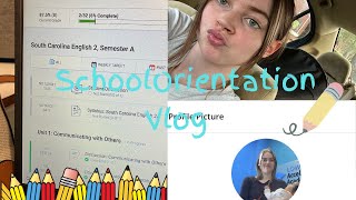 SCHOOL ORIENTATION VLOG  ✂️📚 Go to library with me  New hairstyle [upl. by Eyaj110]