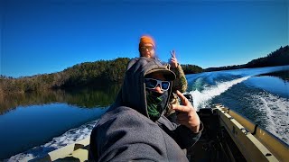 Philpott lake VA winter bass fishing [upl. by Isidro963]