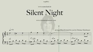 Silent Night  For Piano Beginner [upl. by Sezen]