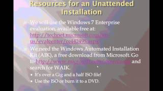 Windows 7 Unattended Installation 1 [upl. by Fred]