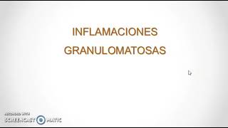 Inflamaciones Granulomatosas • Tuberculosis • FISIOPATOLOGIA MÉDICA [upl. by Riocard]