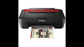 Unboxing si review Multifunctional Inkjet color Canon Pixma MG2550s imprimanta ieftina [upl. by Graniah]