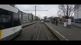 Tramoverlast Antwerpen Linkeroever halte Halewijn in 2020 toen nog zonder overlast [upl. by Amatruda]