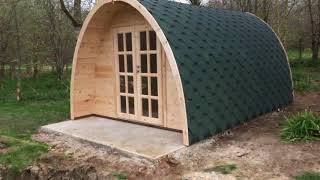 Bespoke 2 Room Glamping Pod Supplied and Installed by Cabins Unlimited [upl. by Hsekin]