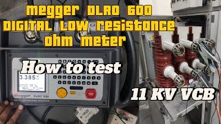 Megger DLRO 600 DIGITAL LOW RESISTANCE OHM METER [upl. by Aicemat]