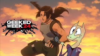 New Tomb Raider The Legend of Lara Croft During Netflix Geeked Week 2024  Dragon News 217 [upl. by Akedijn]