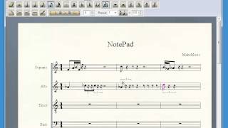 Finale NotePad demonstration [upl. by Sobmalarah]