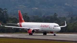 Avianca Airbus A321 take off MDE oct 12 2014 [upl. by Elpmid]