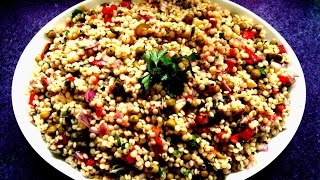 Kuskus Salatası Tarifi Couscous Salad  Bizim Terek Yemek Tarifleri [upl. by Berrie]