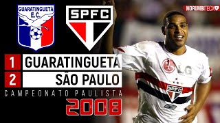 Guaratinguetá 1x2 São Paulo  2008  ADRIANO IMPERADOR ESTREIA COM VIRADA E DOIS GOLS [upl. by Netsyrk]