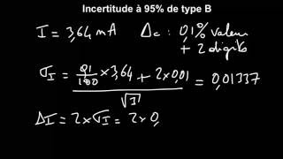 Méthodes scientifiques  calcul dune incertitude de type B [upl. by Ananna]