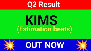 KIMS share q2 results 2025  KIMS share result today  KIMS share latest news  KIMS share news [upl. by Schaumberger673]