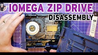 Iomega SCSi Zip100 drive disassembly and disk window fix [upl. by Warenne]