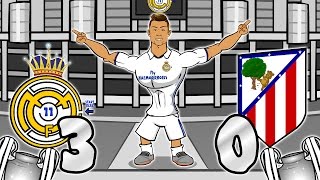 30 Real Madrid vs Atletico Madrid  RONALDO HATTRICK UEFA Champions League SemiFinal Parody [upl. by Eecyaj]