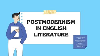 Postmodernism in English Literature [upl. by Netsud]