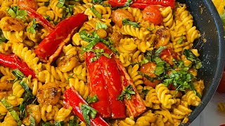 Creamy prawn pasta Recipe ক্রিমি প্রন পাস্তা রেসিপি [upl. by Ynaffi971]