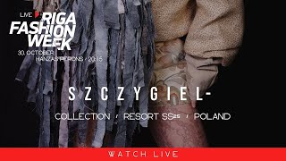 SZCZYGIEL Poland  Collection – Resort SS25  Riga Fasion Week Live [upl. by Auhsohey792]