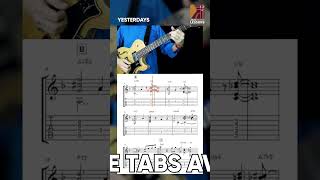 quotYesterdaysquot Jazz Guitar Chord Melody  with FREE Tabs [upl. by Raouf]