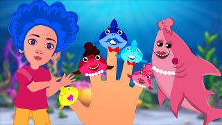 Baby Shark Finger Family  Kids Songs amp Nursery Rhymes  Kuku and Cucudu Toonz [upl. by Drucie]