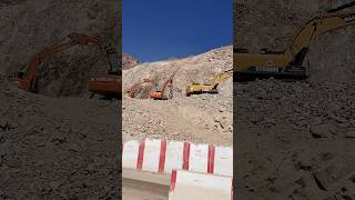 Construction works neom trojena dam constructionvehicle shortvideo [upl. by Krucik]