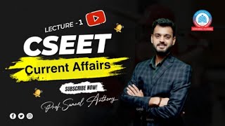 ICSI  CSEET  July 2024  Current Affairs  Lecture 1  By Prof Samuel Anthony  Agrawal Classes [upl. by Darrow]