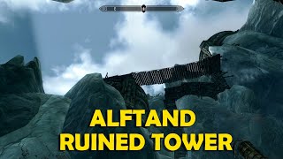 Alftand Ruined Tower Walkthrough  Skyrim [upl. by Airbas114]