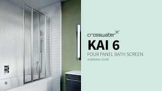 KAI 6 Installation Four Panel Fully Folding Bath Screen [upl. by Hudnut]