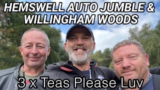 3x Teas Please Luv  Motovlog 22  Hemswell auto jumble amp Willingham woods 2 Stroke gathering 📍 [upl. by Attikram704]