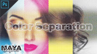 Color Separation for Screen Printing  CMYK Color Separation tutorial  Photoshop tutorial [upl. by Clausen]