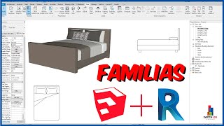 Curso Revit 2021 Familias  Clase 16  Creación de familias desde SketchUp [upl. by Ilat]